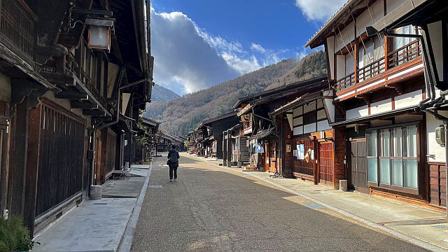 奈良井宿の街並み1